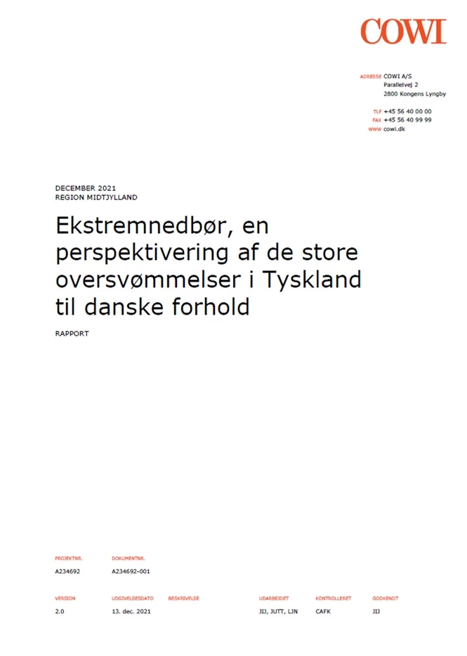 Rapport om ekstremnedbør