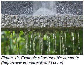 Permeable concrete